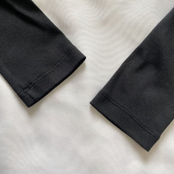 MARC CAIN SPORT BLACK RIBBED TURTLENECK SHEATH DRESS - M - Picture 9 of 12